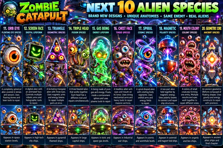 Alien species 11 to 20
